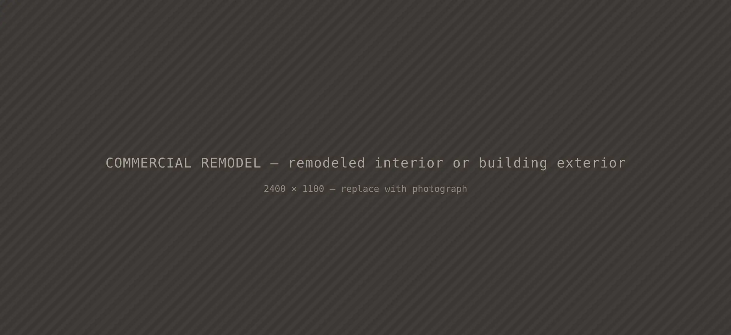 Remodeled commercial interior