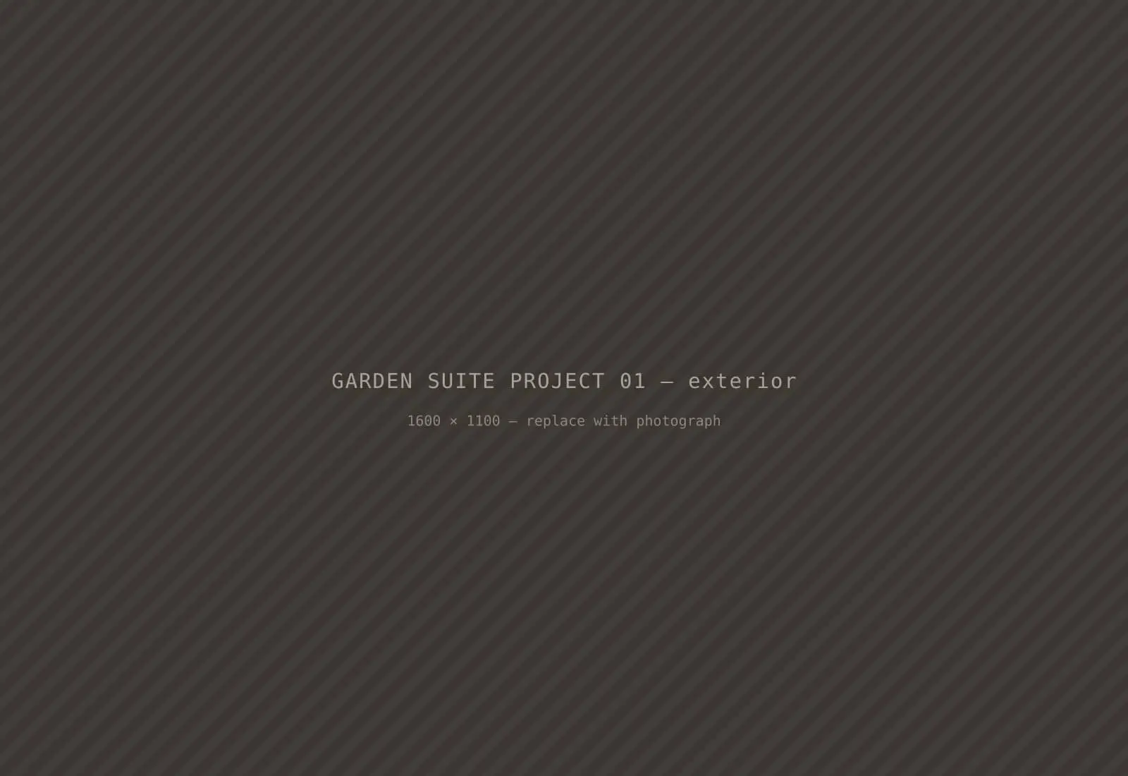 Garden suite project exterior