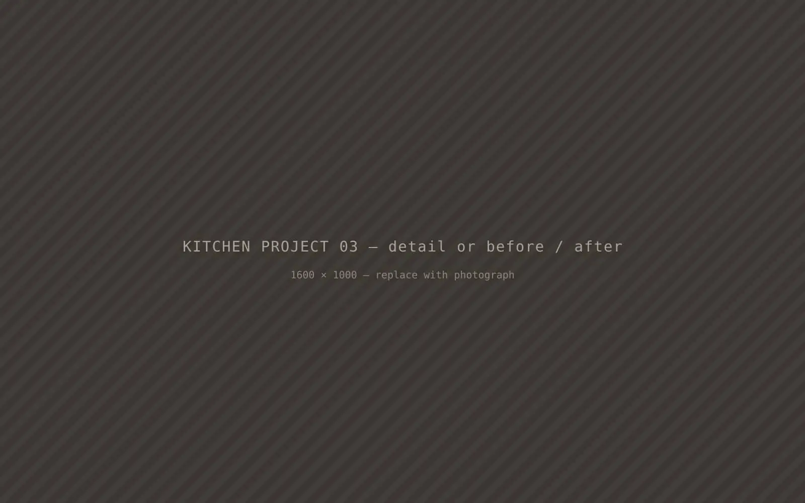 Kitchen renovation detail