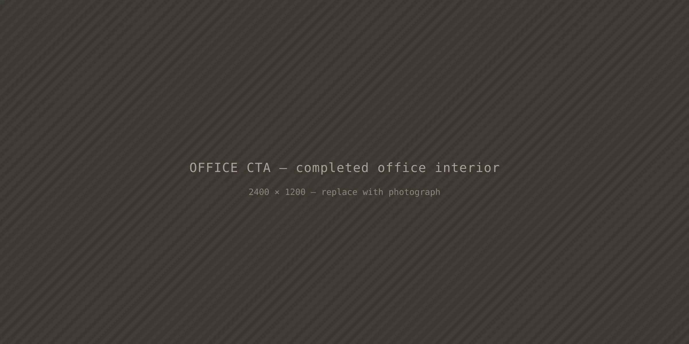 Completed office interior