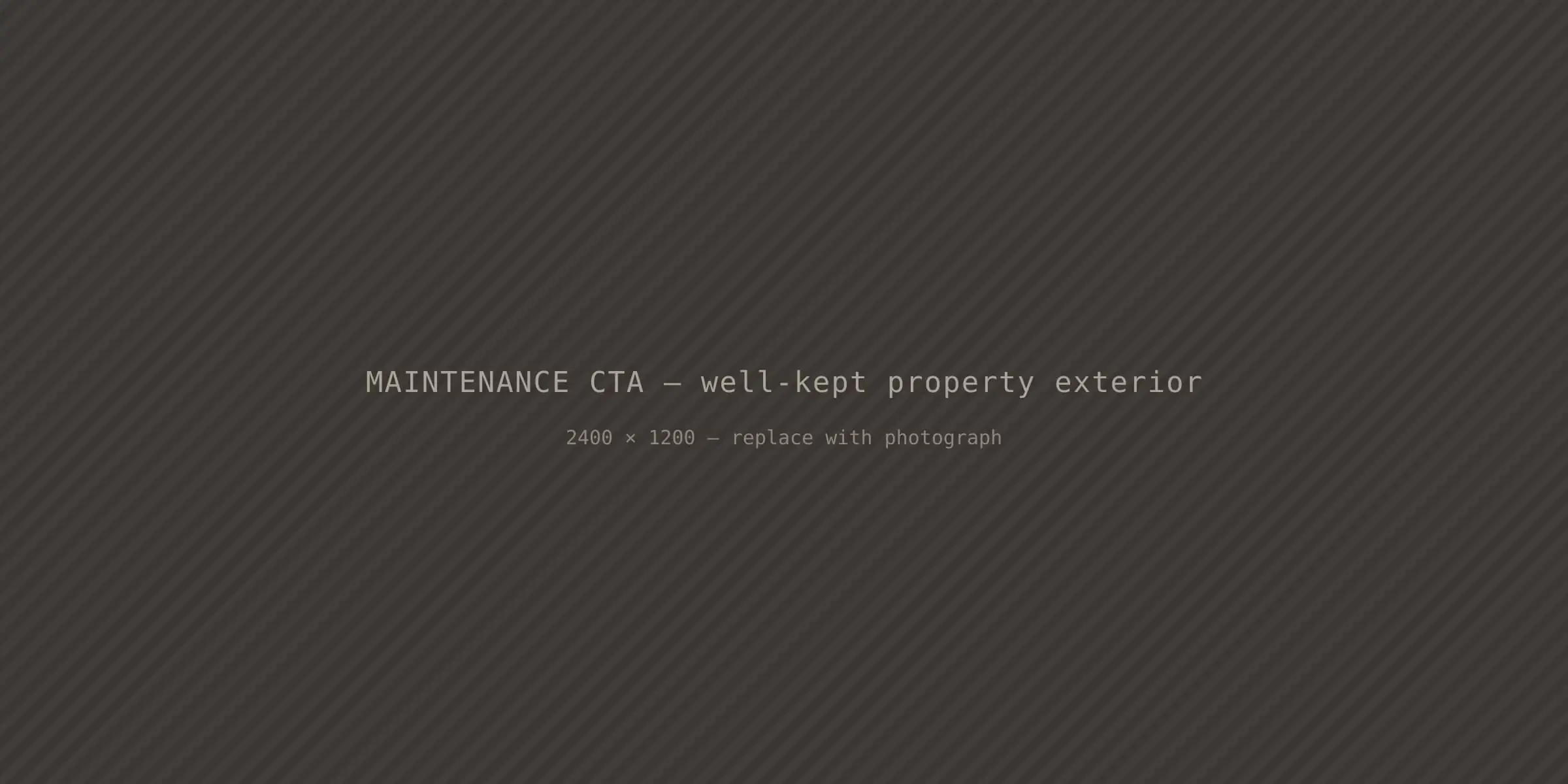 Well-kept property exterior