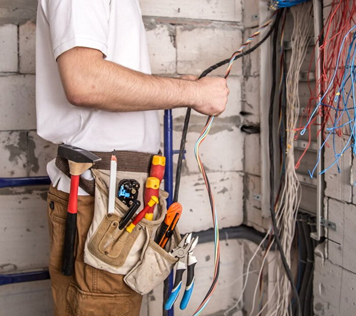 Electrician-working