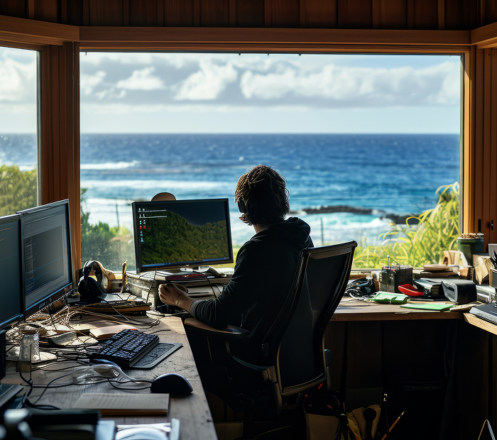 Garden view working room